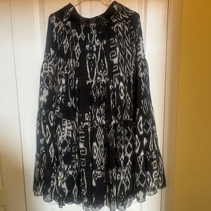 Black and White Patterned Dress